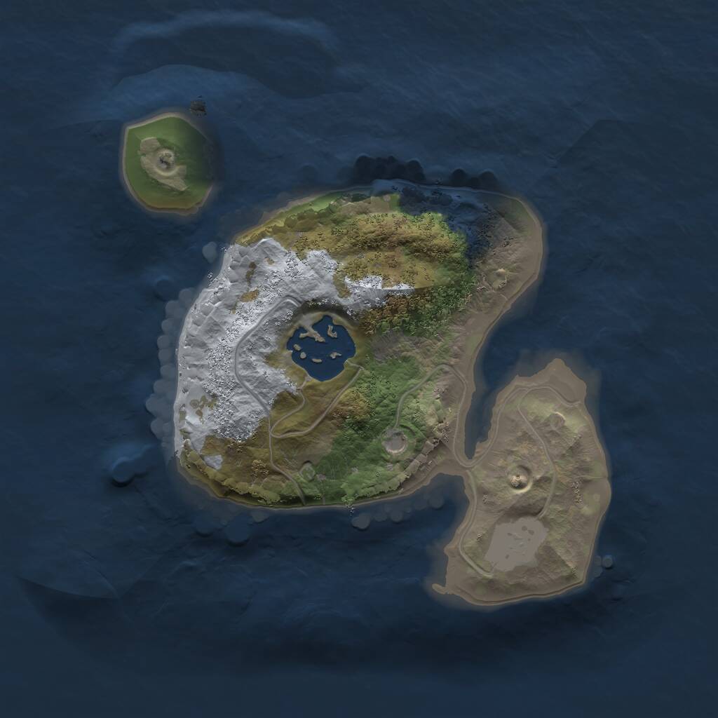 Rust Map: Procedural Map, Size: 1750, Seed: 158429002, 2 Monuments