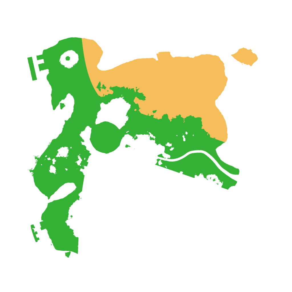 Biome Rust Map: Procedural Map, Size: 2500, Seed: 1498894