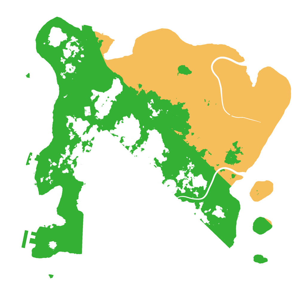 Biome Rust Map: Procedural Map, Size: 3500, Seed: 166354316