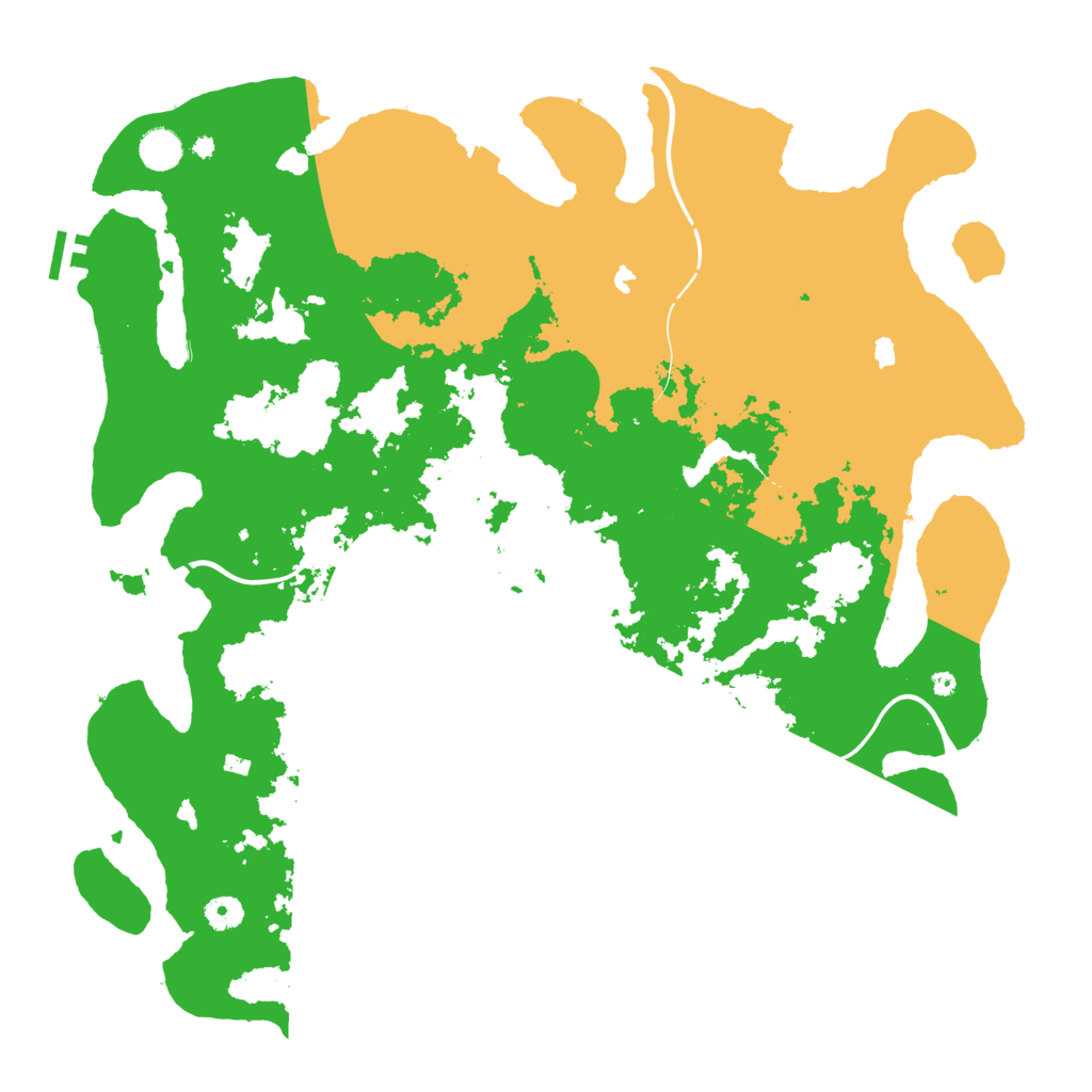 Biome Rust Map: Procedural Map, Size: 4500, Seed: 13334400