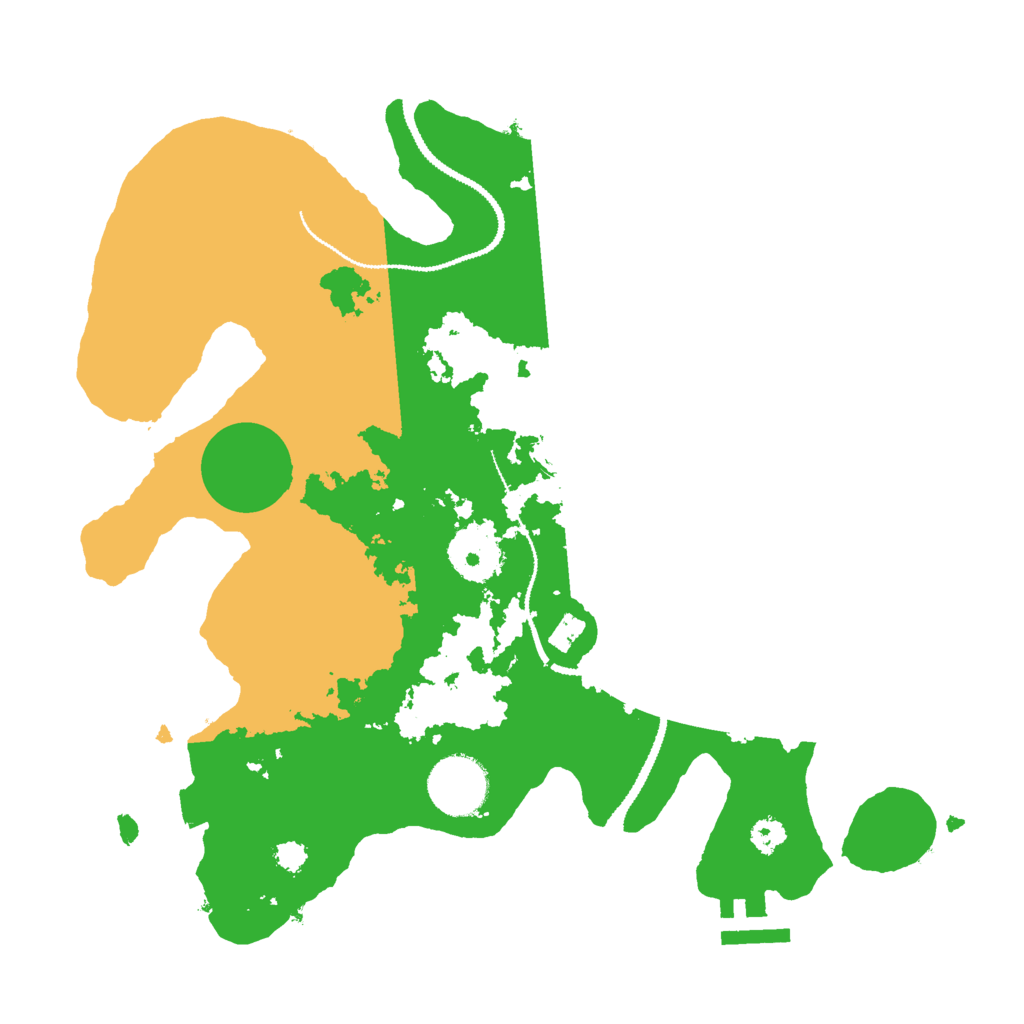 Biome Rust Map: Procedural Map, Size: 3000, Seed: 2079241118