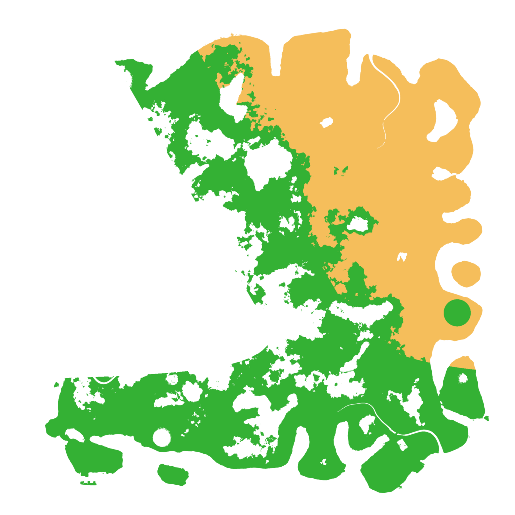 Biome Rust Map: Procedural Map, Size: 5000, Seed: 872244524