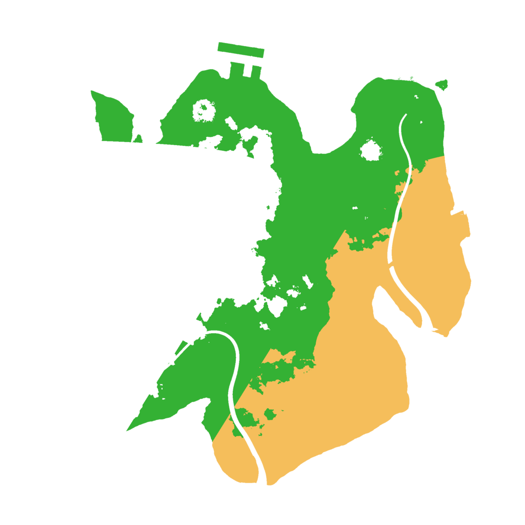 Biome Rust Map: Procedural Map, Size: 2300, Seed: 1571431928