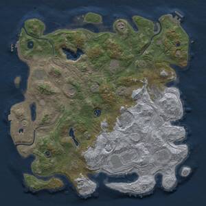 Thumbnail Rust Map: Procedural Map, Size: 4250, Seed: 709019553, 17 Monuments