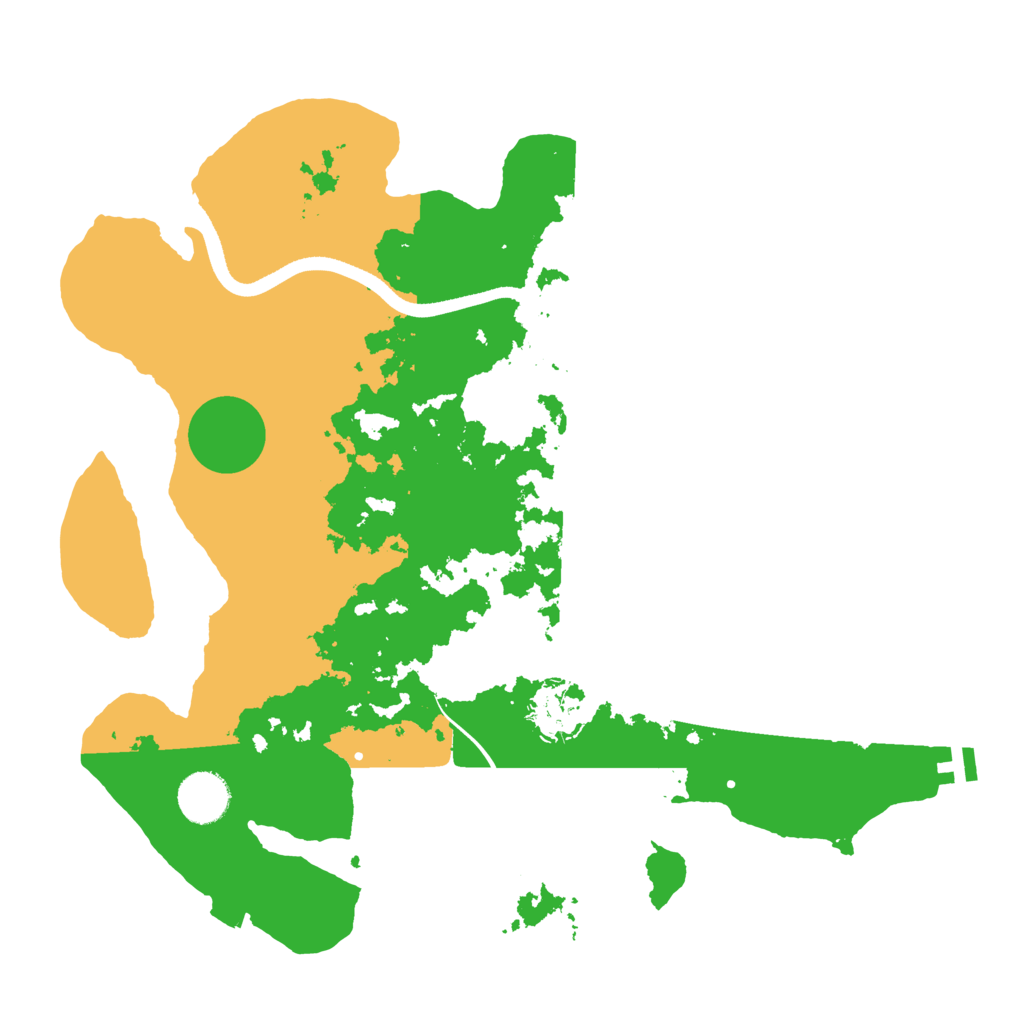 Biome Rust Map: Procedural Map, Size: 3500, Seed: 775787543