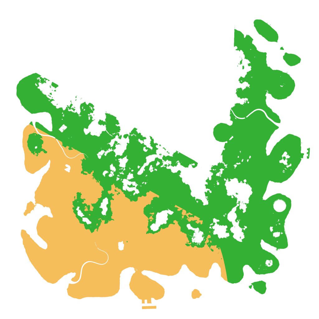 Biome Rust Map: Procedural Map, Size: 4500, Seed: 1077498868