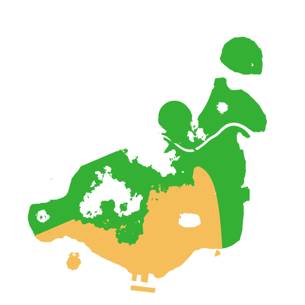 Biome Rust Map: Procedural Map, Size: 2500, Seed: 322420258