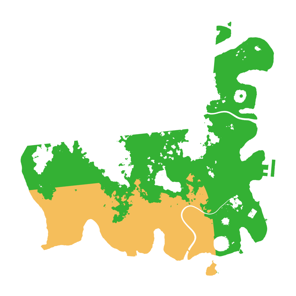Biome Rust Map: Procedural Map, Size: 3500, Seed: 3333011