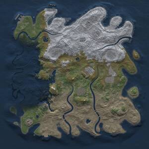 Thumbnail Rust Map: Procedural Map, Size: 4250, Seed: 1738183108, 16 Monuments