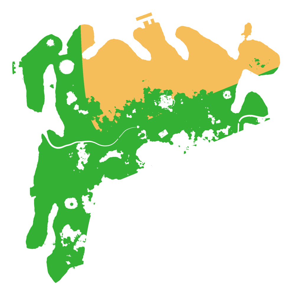 Biome Rust Map: Procedural Map, Size: 3700, Seed: 923416913