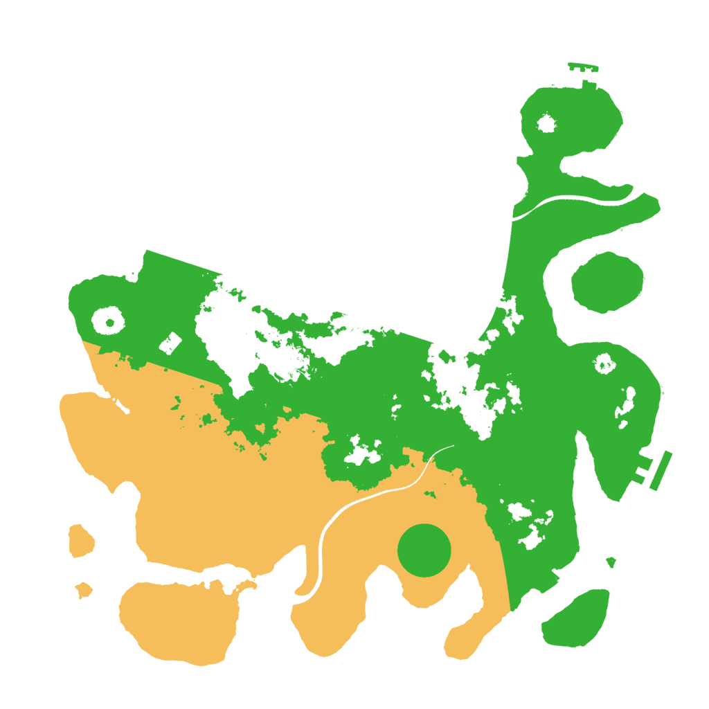 Biome Rust Map: Procedural Map, Size: 3500, Seed: 37677