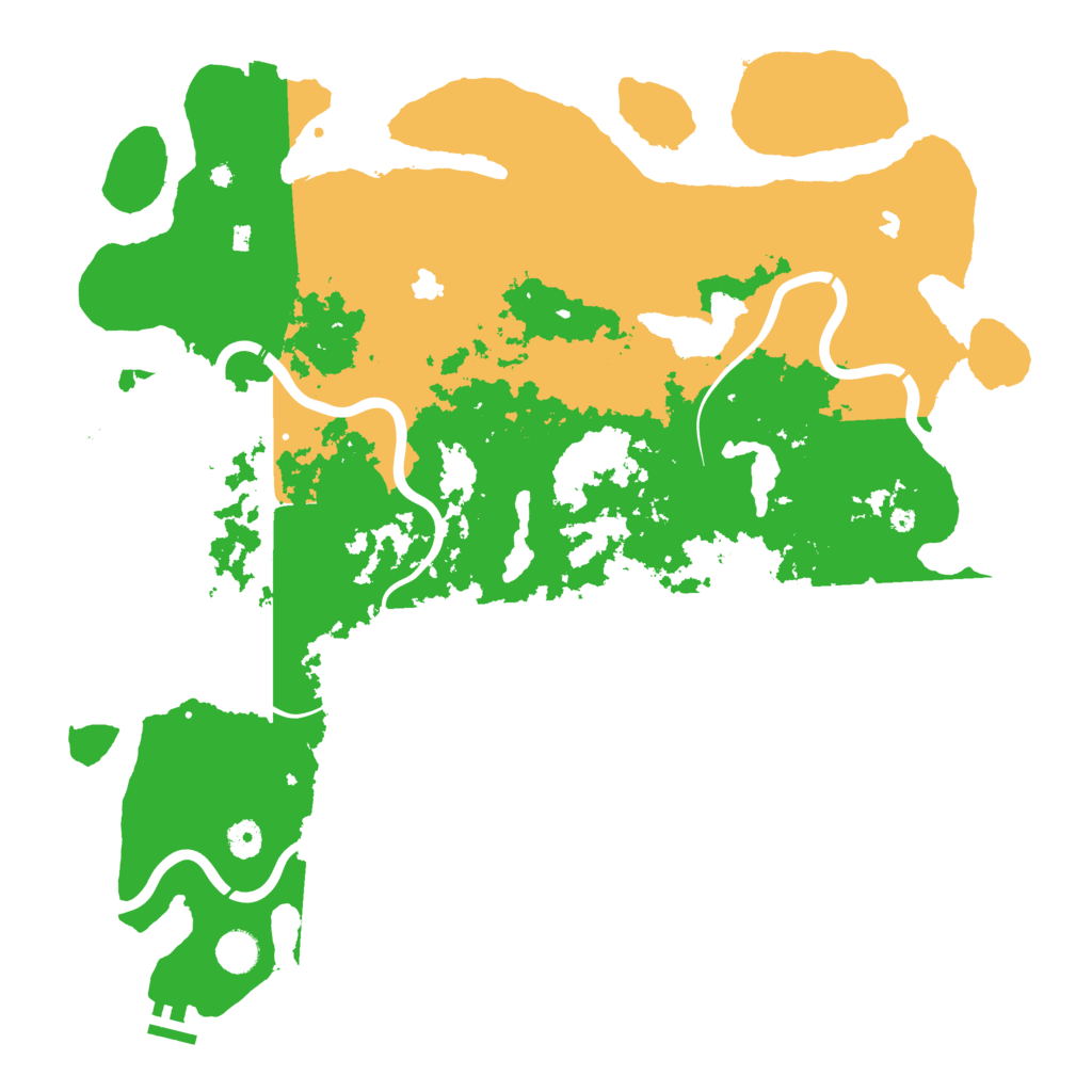 Biome Rust Map: Procedural Map, Size: 4500, Seed: 2012025