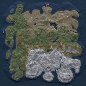 Thumbnail Rust Map: Procedural Map, Size: 4250, Seed: 2012025, 16 Monuments
