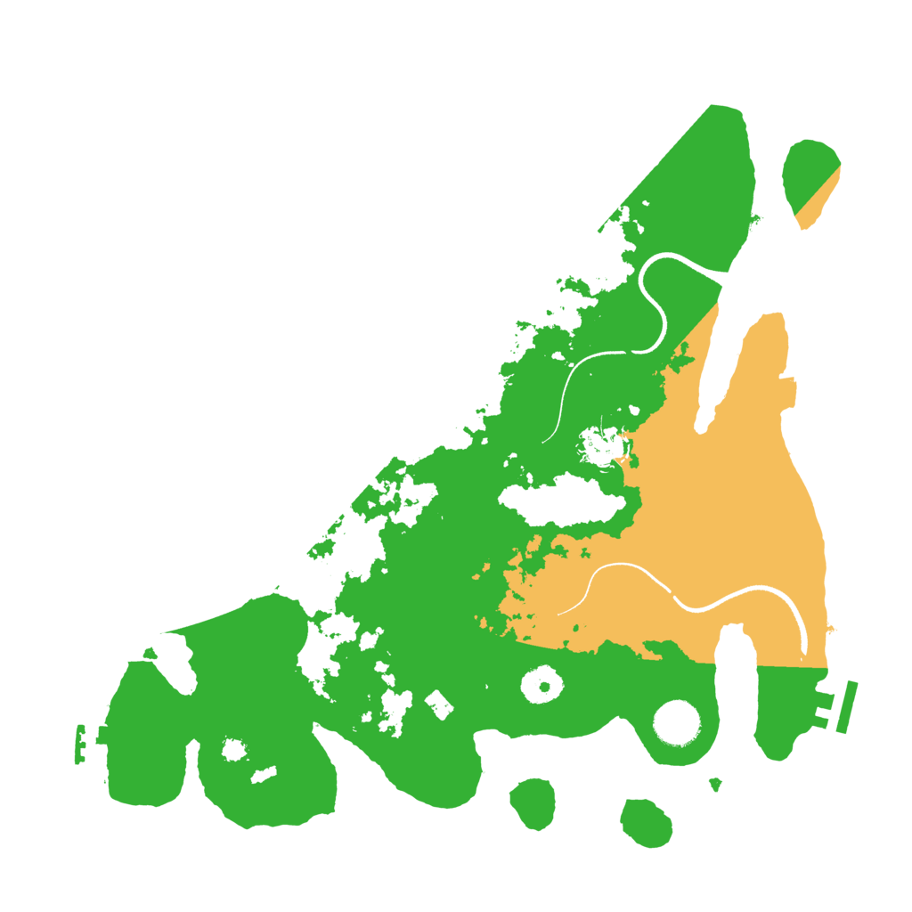 Biome Rust Map: Procedural Map, Size: 3500, Seed: 483700098