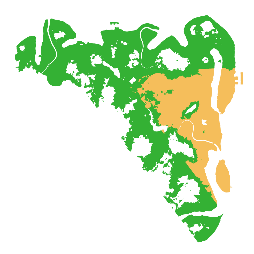 Biome Rust Map: Procedural Map, Size: 4250, Seed: 551886114