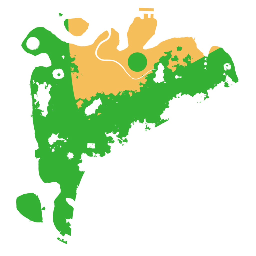 Biome Rust Map: Procedural Map, Size: 3500, Seed: 1535725524