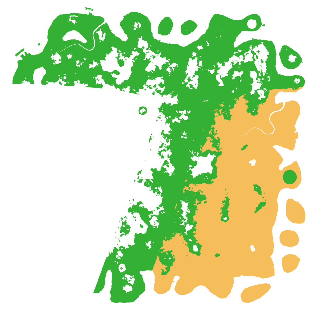 Biome Rust Map: Procedural Map, Size: 6000, Seed: 158429002