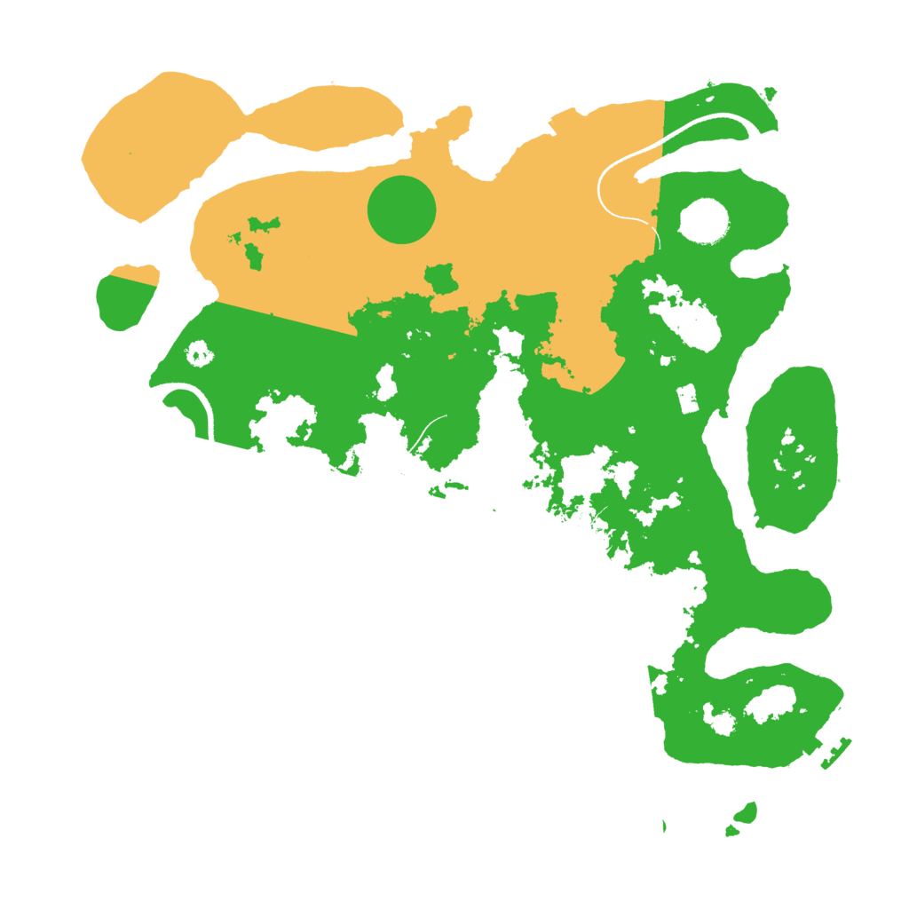 Biome Rust Map: Procedural Map, Size: 3500, Seed: 28507347