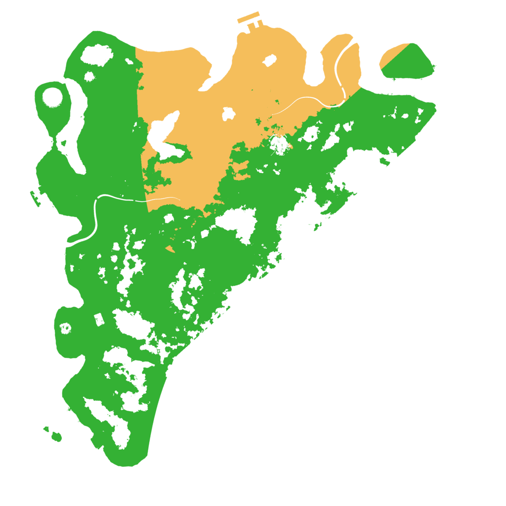 Biome Rust Map: Procedural Map, Size: 4500, Seed: 116559842