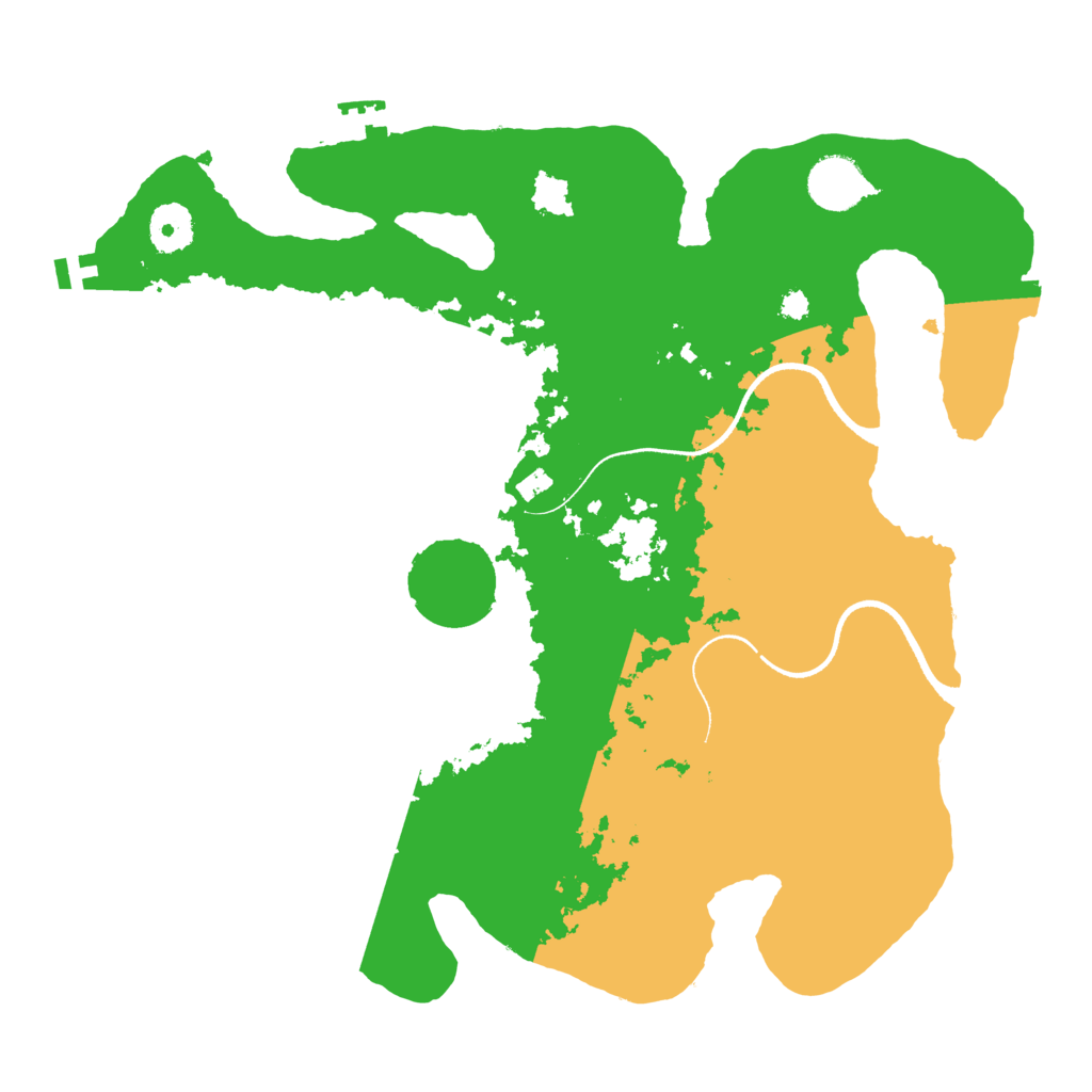Biome Rust Map: Procedural Map, Size: 3500, Seed: 608736573