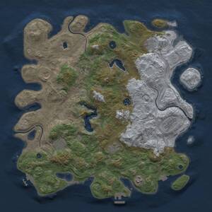 Thumbnail Rust Map: Procedural Map, Size: 4250, Seed: 29, 15 Monuments