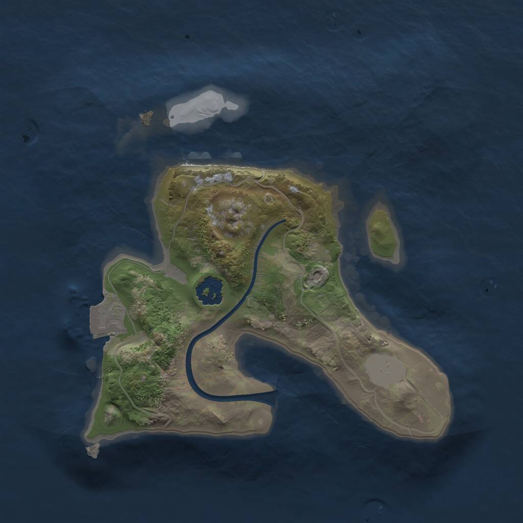 Rust Map: Procedural Map, Size: 1866, Seed: 36764798, 1 Monuments