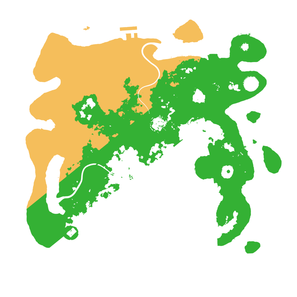 Biome Rust Map: Procedural Map, Size: 3500, Seed: 1223180931
