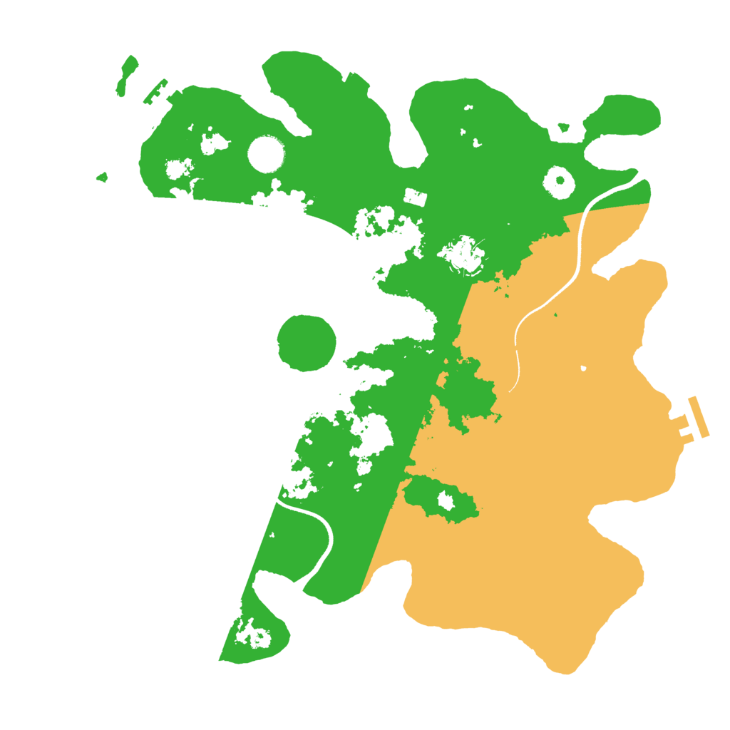 Biome Rust Map: Procedural Map, Size: 3500, Seed: 1799790529