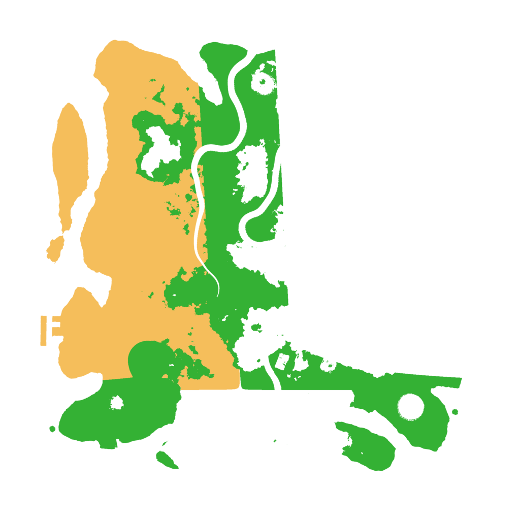 Biome Rust Map: Procedural Map, Size: 3500, Seed: 161793346