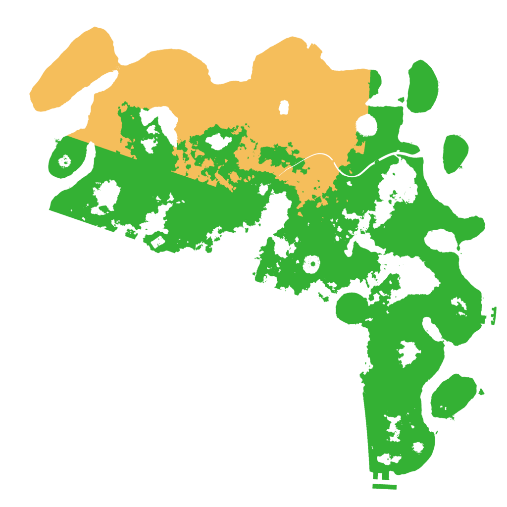 Biome Rust Map: Procedural Map, Size: 4250, Seed: 1233516850