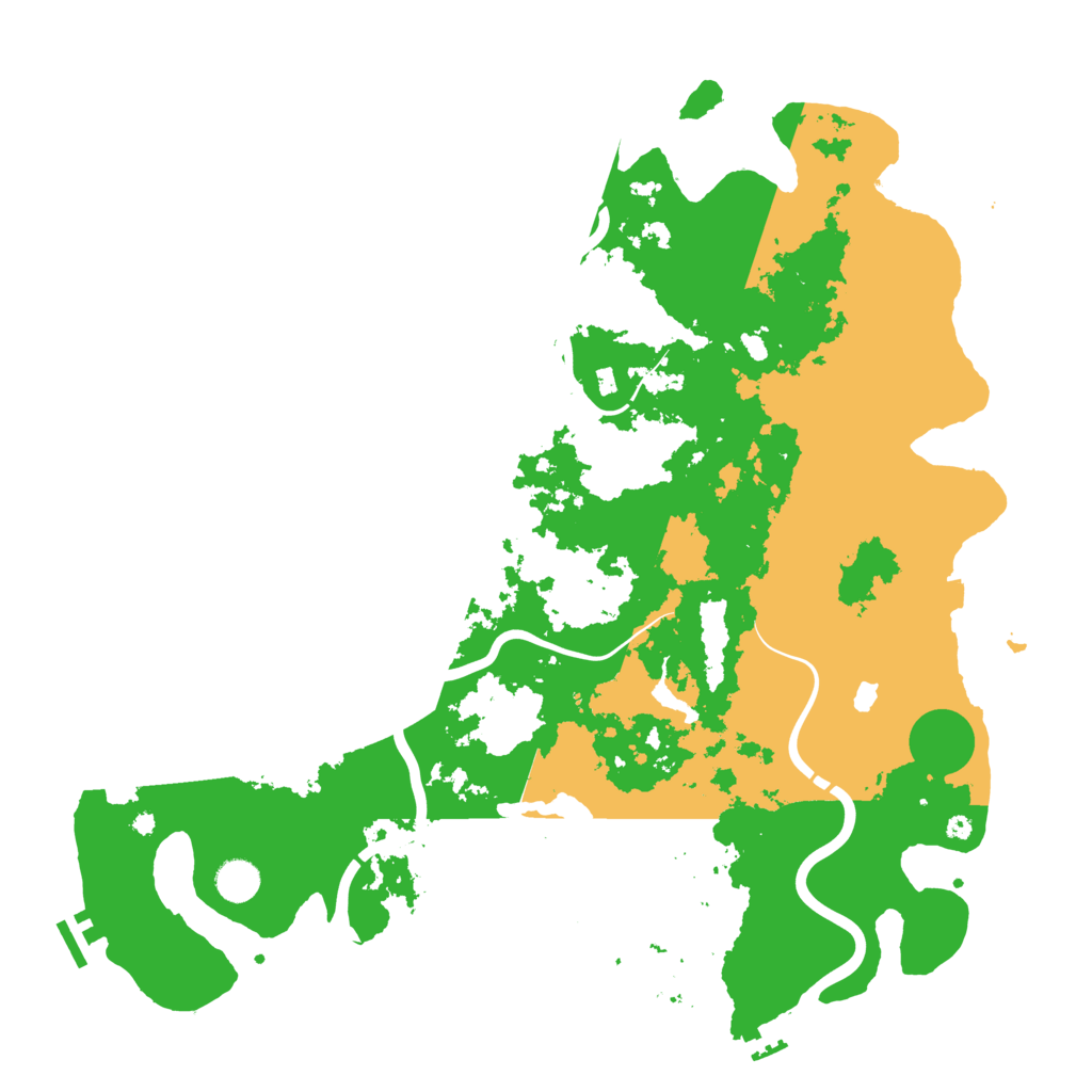 Biome Rust Map: Procedural Map, Size: 4400, Seed: 19631971