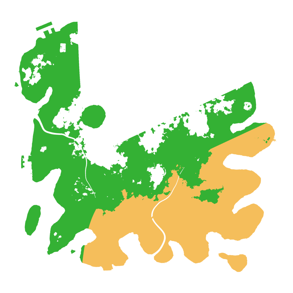 Biome Rust Map: Procedural Map, Size: 3500, Seed: 12687087