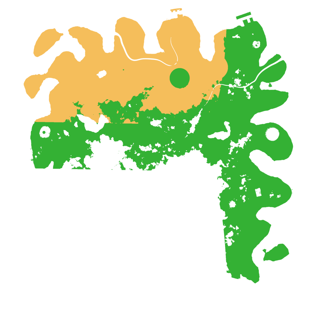 Biome Rust Map: Procedural Map, Size: 4096, Seed: 1806472619