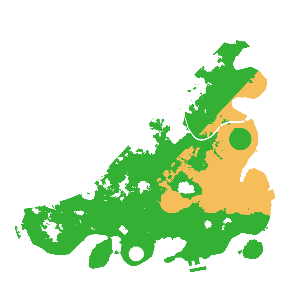 Biome Rust Map: Procedural Map, Size: 3500, Seed: 8797857