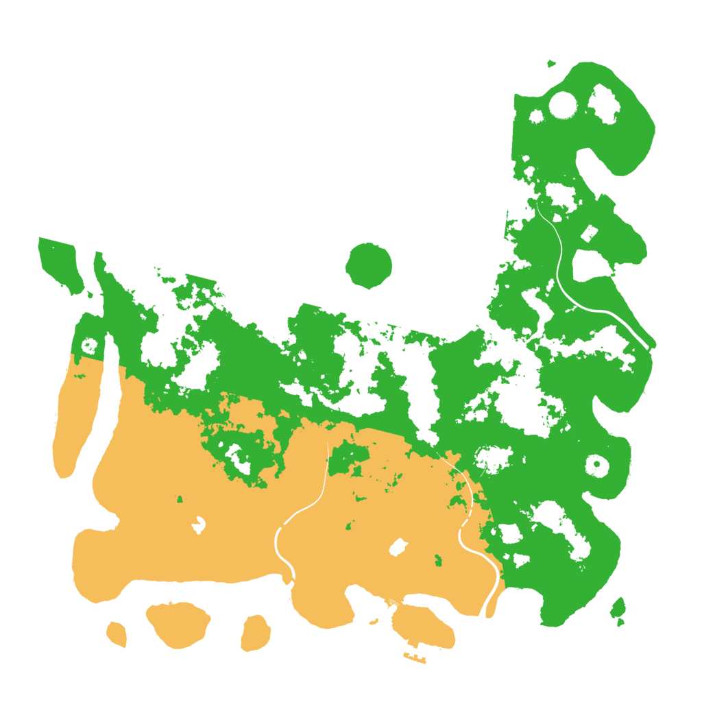 Biome Rust Map: Procedural Map, Size: 4500, Seed: 355454