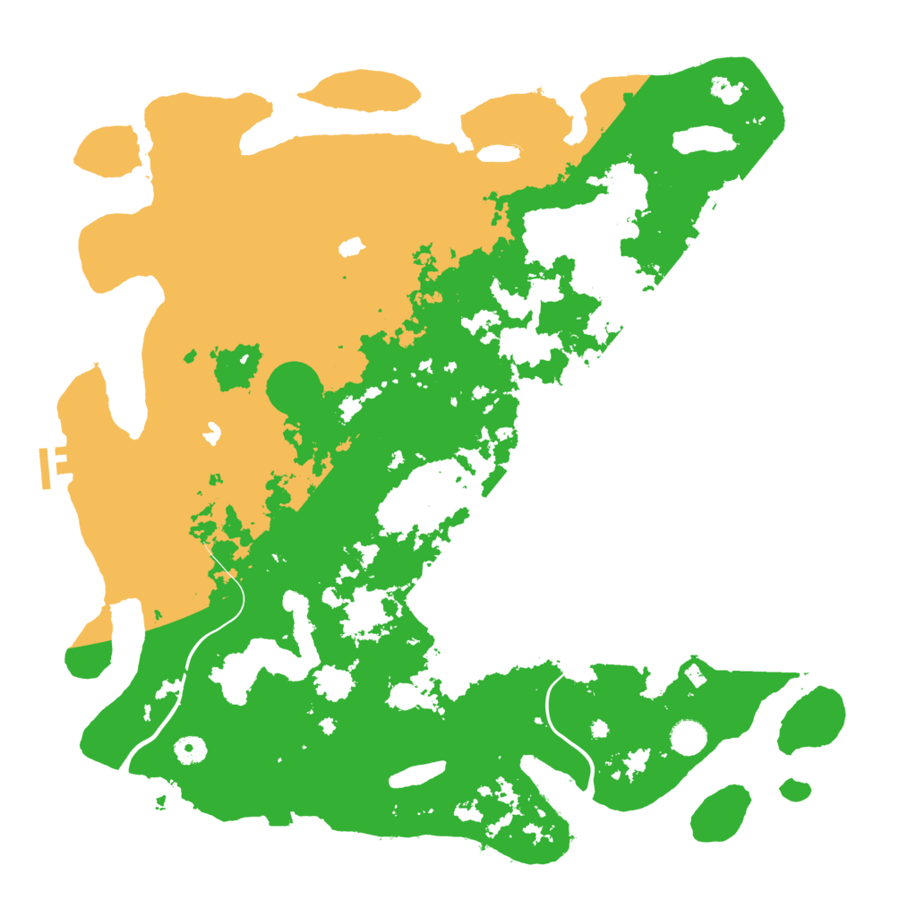 Biome Rust Map: Procedural Map, Size: 4500, Seed: 962311038