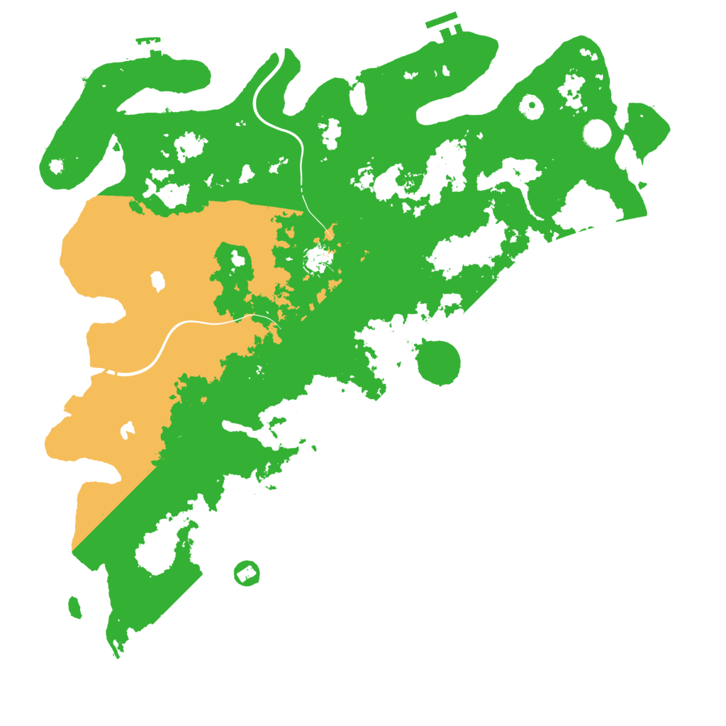 Biome Rust Map: Procedural Map, Size: 4500, Seed: 1293213286