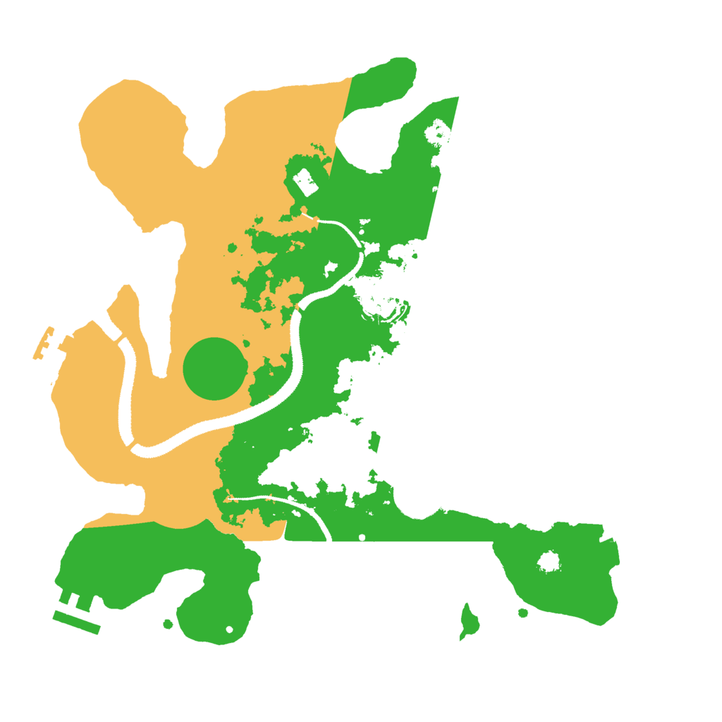 Biome Rust Map: Procedural Map, Size: 3033, Seed: 65453432
