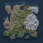 Thumbnail Rust Map: Procedural Map, Size: 3033, Seed: 65453432, 9 Monuments