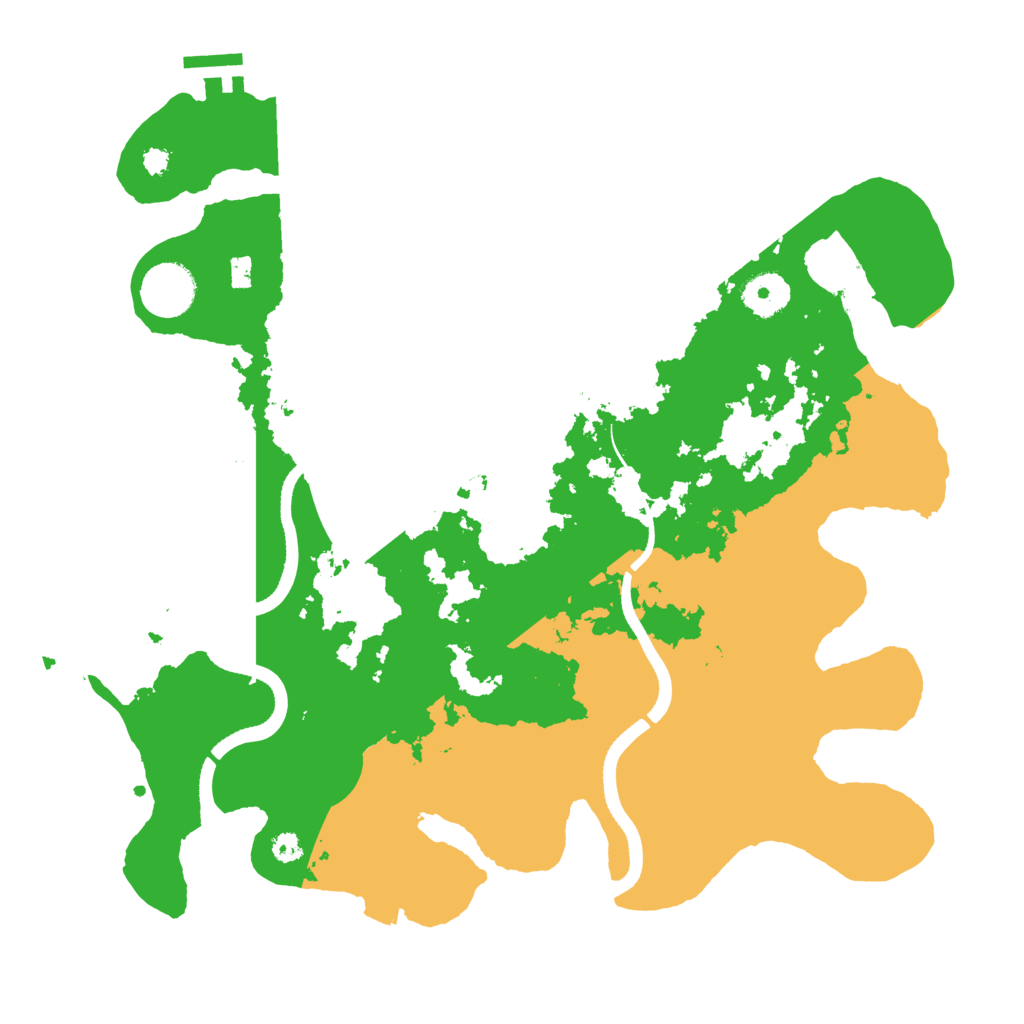 Biome Rust Map: Procedural Map, Size: 3500, Seed: 241156