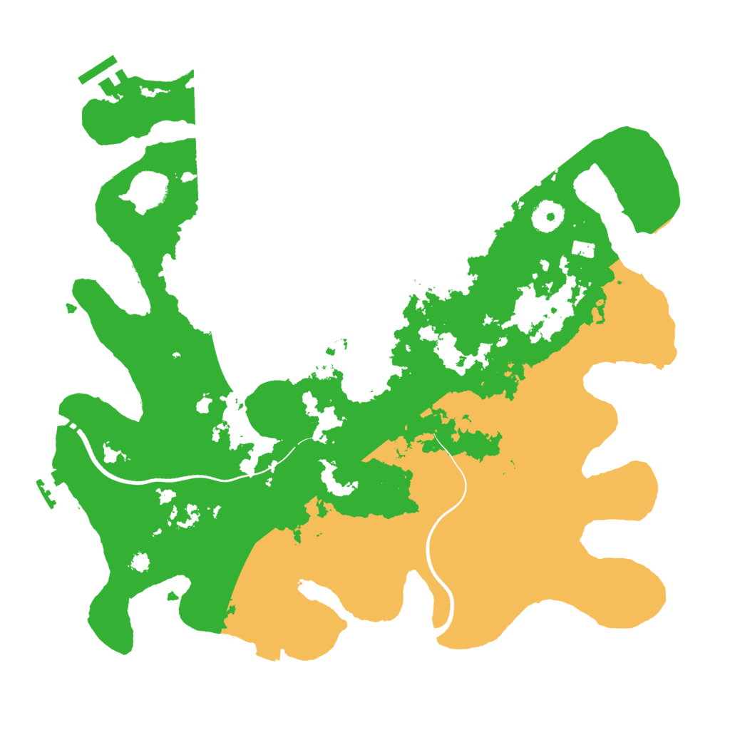 Biome Rust Map: Procedural Map, Size: 3500, Seed: 241156