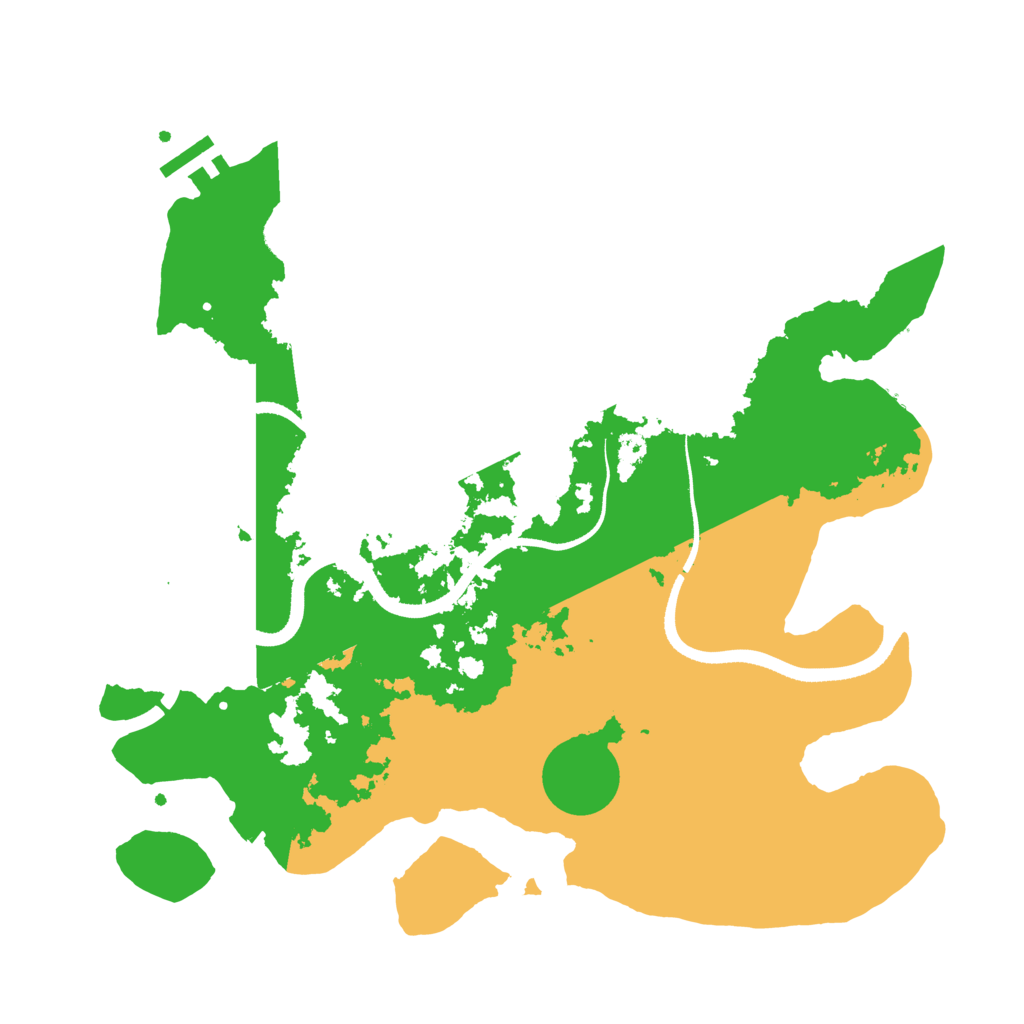 Biome Rust Map: Procedural Map, Size: 3500, Seed: 2580