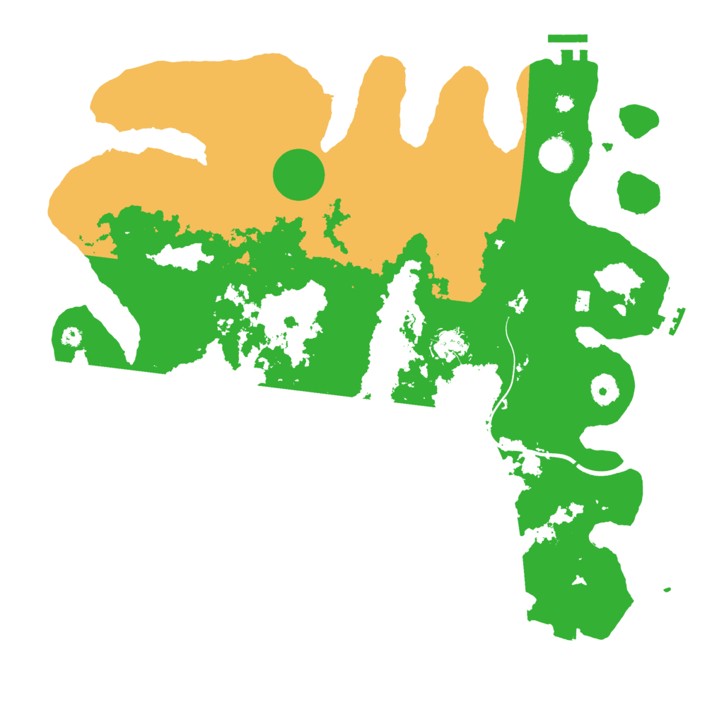 Biome Rust Map: Procedural Map, Size: 3700, Seed: 1823905834