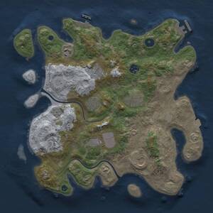 Thumbnail Rust Map: Procedural Map, Size: 3500, Seed: 563834356, 15 Monuments