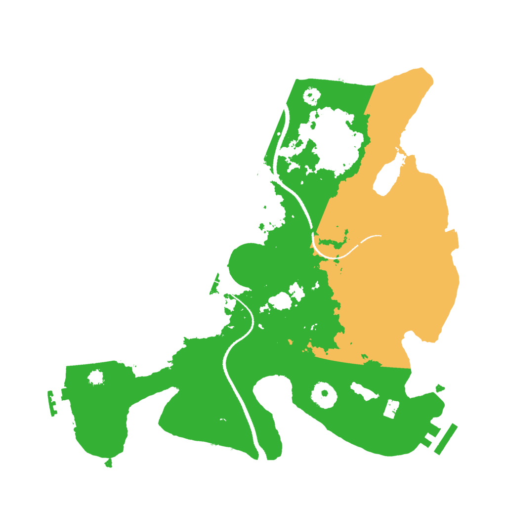 Biome Rust Map: Procedural Map, Size: 3000, Seed: 541382888