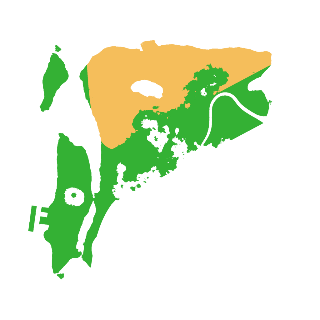 Biome Rust Map: Procedural Map, Size: 2500, Seed: 24523846