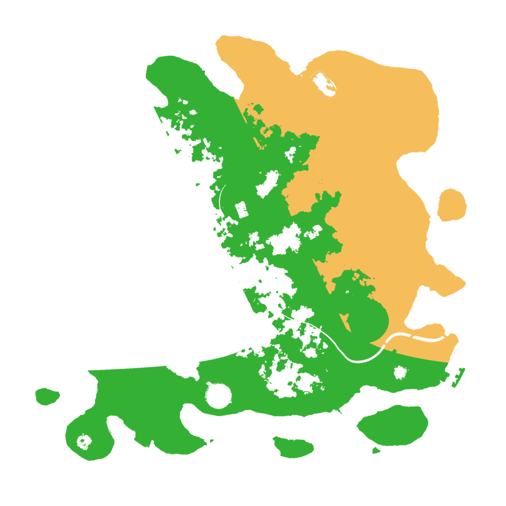 Biome Rust Map: Procedural Map, Size: 3500, Seed: 796507