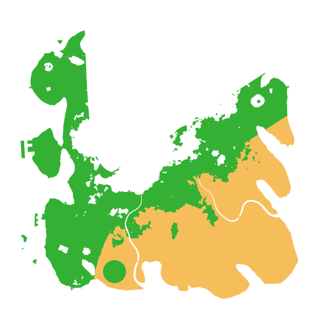 Biome Rust Map: Procedural Map, Size: 3700, Seed: 1254004959