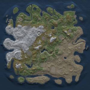 Thumbnail Rust Map: Procedural Map, Size: 4250, Seed: 246496821, 17 Monuments