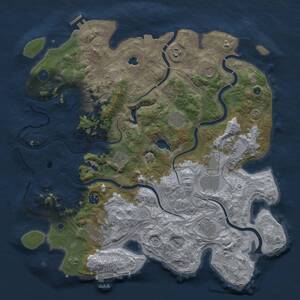 Thumbnail Rust Map: Procedural Map, Size: 4250, Seed: 1623329736, 16 Monuments